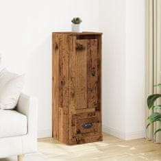 shumee vidaXL Skříň highboard old wood 36 x 35,5 x 103,5 kompozitní dřevo