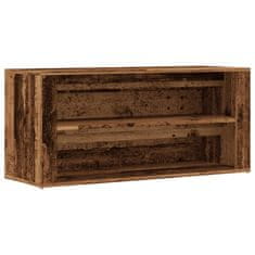 Vidaxl Botník old wood 100 x 35 x 45 cm kompozitní dřevo