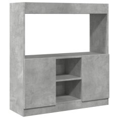 Petromila Skříň highboard betonově šedá 92 x 33 x 100 cm kompozitní dřevo