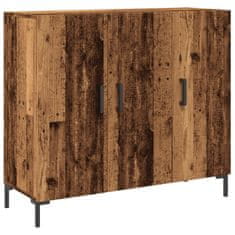 Vidaxl Příborník old wood 90 x 34 x 80 cm kompozitní dřevo