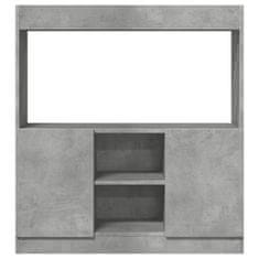 Petromila Skříň highboard betonově šedá 92 x 33 x 100 cm kompozitní dřevo