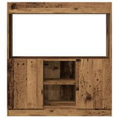 Petromila Skříň highboard old wood 92 x 33 x 100 cm kompozitní dřevo