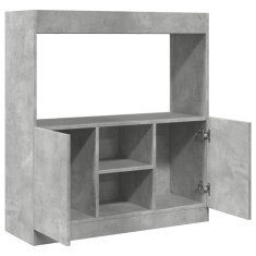 Petromila Skříň highboard betonově šedá 92 x 33 x 100 cm kompozitní dřevo