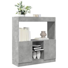 Petromila Skříň highboard betonově šedá 92 x 33 x 100 cm kompozitní dřevo