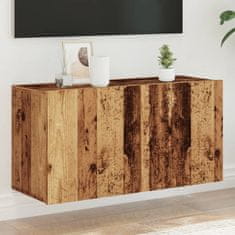 shumee vidaXL TV skříňka nástěnná old wood 80 x 30 x 41 cm