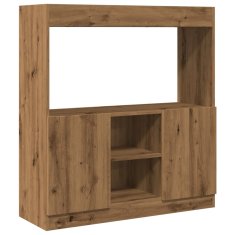 Petromila Skříň highboard dub artisan 92 x 33 x 100 cm kompozitní dřevo