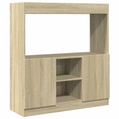 Petromila Skříň highboard dub sonoma 92 x 33 x 100 cm kompozitní dřevo