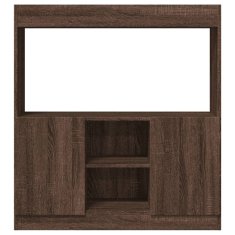 Petromila Skříň highboard hnědý dub 92 x 33 x 100 cm kompozitní dřevo