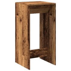 Vidaxl Barový stůl old wood 51 x 50 x 103,5 cm kompozitní dřevo