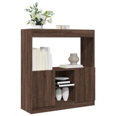 Petromila Skříň highboard hnědý dub 92 x 33 x 100 cm kompozitní dřevo