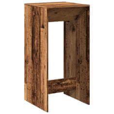 Vidaxl Barový stůl old wood 51 x 50 x 103,5 cm kompozitní dřevo