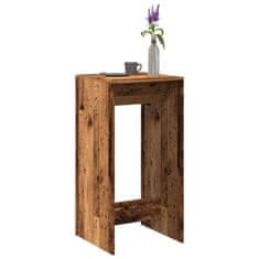 shumee vidaXL Barový stůl old wood 51 x 50 x 103,5 cm kompozitní dřevo