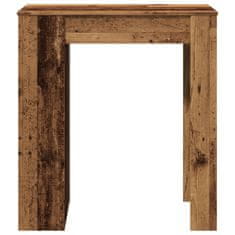 Vidaxl Barový stůl s regály old wood 95x47x103,5 cm kompozitní dřevo