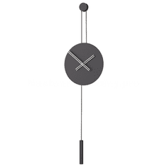 Mclock Designové nástěnné hodiny SER45010 Serenity black-silver 90cm