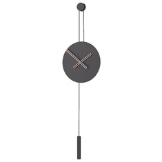 Mclock Designové nástěnné hodiny SER45009 Serenity black-rose 90cm