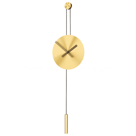 Mclock Designové nástěnné hodiny SER45012 Serenity mat gold-black 90cm