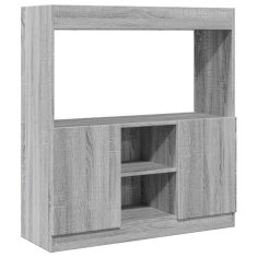 Petromila Skříň highboard šedá sonoma 92 x 33 x 100 cm kompozitní dřevo