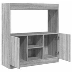 Vidaxl Skříň highboard šedá sonoma 92 x 33 x 100 cm kompozitní dřevo