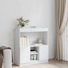 Petromila Skříň highboard bílá 92 x 33 x 100 cm kompozitní dřevo