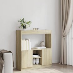 Petromila Skříň highboard dub sonoma 92 x 33 x 100 cm kompozitní dřevo