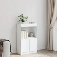 Petromila Skříň highboard bílá 63 x 33 x 100 cm kompozitní dřevo