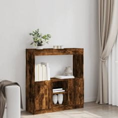 Petromila Skříň highboard kouřový dub 92 x 33 x 100 cm kompozitní dřevo