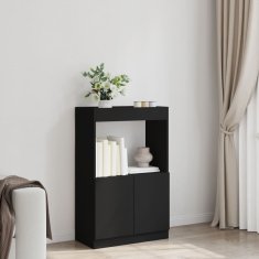 Petromila Skříň highboard černá 63 x 33 x 100 cm kompozitní dřevo