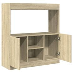 Vidaxl Skříň highboard dub sonoma 92 x 33 x 100 cm kompozitní dřevo