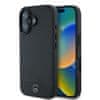 Originální zadní kryt hardcase Leather Urban MEHCP16MARMBK pro iPhone 16 Plus black