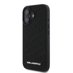 Karl Lagerfeld Zadní kryt PU Quilted Pattern pro iPhone 16 Black