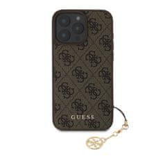 Guess Zadní kryt 4G Charm pro iPhone 16 Pro Max Tone on Tone Brown