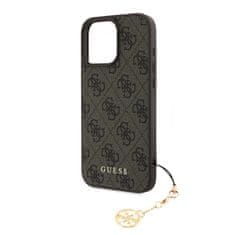 Guess Zadní kryt 4G Charm pro iPhone 16 Pro Max Tone on Tone Brown