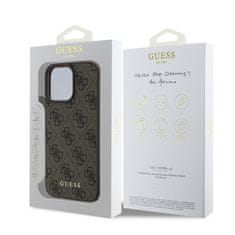 Guess Zadní kryt 4G Charm pro iPhone 16 Pro Max Tone on Tone Brown