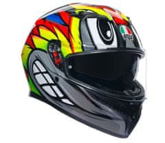 AGV Helma na moto 2118381001 012 K3 E2206 MPLK BIRDY 2.0 GREY/YELLOW/RED vel. XS