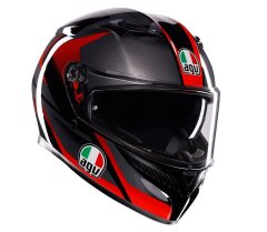 AGV K3 E2206 MPLK STRIGA BLACK/GREY/RED vel. XL