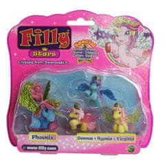 Alltoys Filly Stars rodinka figurky 1+3ks fliška 4 druhy na kartě 18x17cm