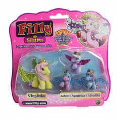 Alltoys Filly Stars rodinka figurky 1+3ks fliška 4 druhy na kartě 18x17cm