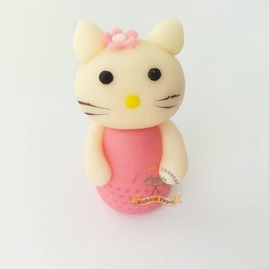 Figurka na dort HELLO KITTY 5cm z kokosové hmoty - Fagos