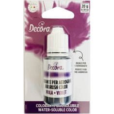 Decora Airbrush barva tekutá purple 20g -