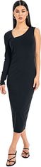 ONLY Dámské šaty ONLINA Standard Fit 15302675 Black/One Sleeve (Velikost S)