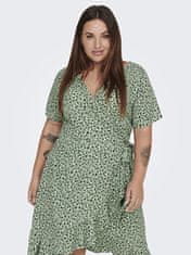 Only Carmakoma Dámské šaty CARLIVIA Regular Fit 15252210 Hedge Green (Velikost 4XL)