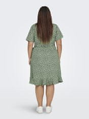 Only Carmakoma Dámské šaty CARLIVIA Regular Fit 15252210 Hedge Green (Velikost 4XL)