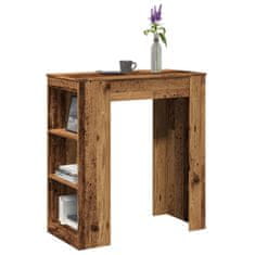 shumee vidaXL Barový stůl s regály old wood 95x47x103,5 cm kompozitní dřevo