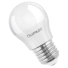 LUMILED 6x LED žárovka E27 P40 10W = 75W 1055lm 6500K Studená bílá 180°