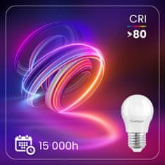 LUMILED 6x LED žárovka E27 P40 10W = 75W 1055lm 6500K Studená bílá 180°