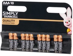 Duracell Baterie Duracell Simply AAA 10 kusů