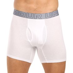 Under Armour 3PACK pánské boxerky bílé (1383889 100) - velikost XL