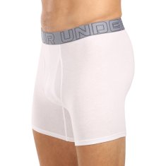 Under Armour 3PACK pánské boxerky bílé (1383889 100) - velikost XL