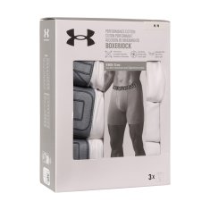 Under Armour 3PACK pánské boxerky bílé (1383889 100) - velikost XL