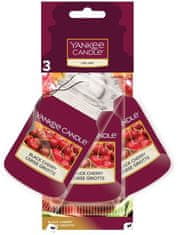 Yankee Candle Yankee Candle 3 ks visačka do auta Black Cherry